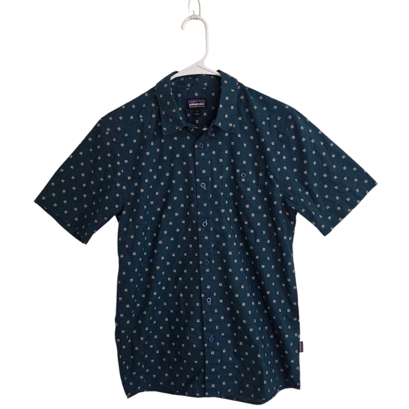 Patagonia Men's Go To Patterned Button Up Shirt Size Small - Picture 1 of 5